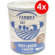 FARMKA CAT 800 g with Salmon, 4 pcs - Canned Food for Cats