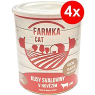 FARMKA CAT 800g with Muscle, 4 pcs - Canned Food for Cats