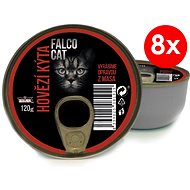 FALCO CAT 120g Beef Rump, 8 pcs - Canned Food for Cats