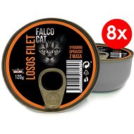 FALCO CAT 120g Salmon Fillet, 8 pcs - Canned Food for Cats