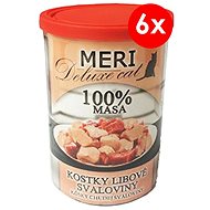 MERI Deluxe Cubes of Lean Meat 400g, 6 pcs - Canned Food for Cats