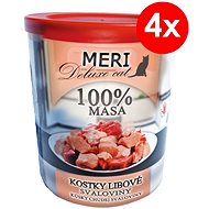 MERI Deluxe Cubes of Lean Meat 800g, 4 pcs - Canned Food for Cats