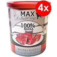 MAX Deluxe Beef Muscle Cubes with Cartilage 800g, 4 pcs - Canned Dog Food