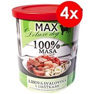 MAX Deluxe Lean Muscle Cubes with Tripe 800g, 4 pcs - Canned Dog Food