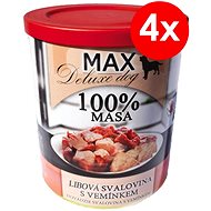 MAX Deluxe Cubes of Lean Muscle with Udder 800g, 4 pcs - Canned Dog Food