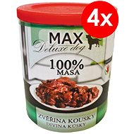 MAX Deluxe Game Pieces 800g, 4 pcs - Canned Dog Food