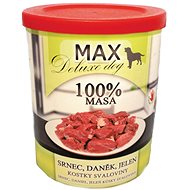 MAX Deluxe Roe Deer, Fallow Deer, Deer 800g, 4 pcs - Canned Dog Food