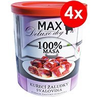 MAX Deluxe Chicken Stomachs - Muscle 800g, 4 pcs - Canned Dog Food