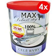 MAX Deluxe Whole Fish 800g, 4 pcs - Canned Dog Food