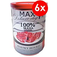 MAX Deluxe Beef Muscle Cubes with Cartilage 400g, 6 pcs - Canned Dog Food