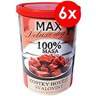 MAX Deluxe Beef Muscle Cubes 400g, 6 pcs - Canned Dog Food