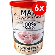 MAX Deluxe Duck Hearts 400g, 6 pcs - Canned Dog Food