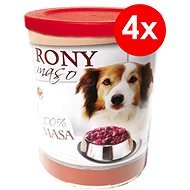 RONY mäso 800 g, 4 ks - Konzerva pre psov