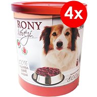 RONY Beef 800g, 4 pcs - Canned Dog Food