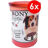 RONY Beef 400g, 6 pcs - Canned Dog Food