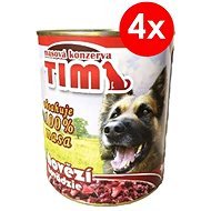 TIM Beef 800g, 4 pcs - Canned Dog Food