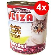 LIZA Beef Canned Food for Cats 800g, 4 pcs - Canned Food for Cats