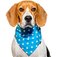 Chiweto Lucky S, Light Blue, Stars - Dog Scarves