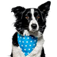 Chiweto Lucky L, Light Blue, Stars - Dog Scarves