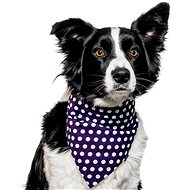 Chiweto Besi L, Dark Blue, Polka Dots - Dog Scarves