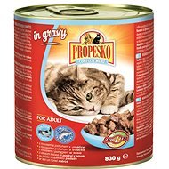 Propesko Pieces of Salmon and Trout  in Sauce 830g - Canned Food for Cats