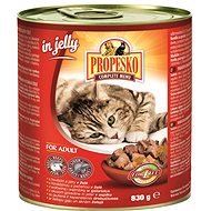 Propesko Cat Pieces of Beef and Liver in Aspic 830g - Canned Food for Cats