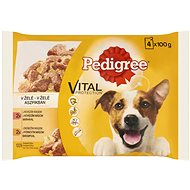 Pedigree Pouches with Beef and Poultry in Jelly 4 × 100g - Dog Food Pouch
