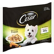 Cesar kapsička masový výběr v želé pro dospělé psy 4 × 100 g - Kapsička pro psy