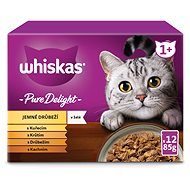 Whiskey Pouches Casserole Poultry Selection in Jelly 12 × 85g - Cat Food Pouch