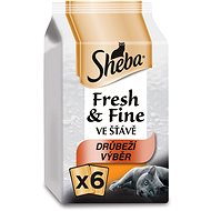 Sheba Fresh &a Fine Poultry Selection 6 × 50g - Cat Food Pouch