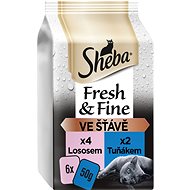 Sheba Fresh & Fine Fish Selection 6 × 50g - Cat Food Pouch