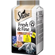 Sheba Fresh & Fine Mixed Selection 6 × 50g - Cat Food Pouch