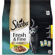 Sheba Fresh & Fine capsules for adult cats: poultry selection in juice 15 × 50 g - Cat Food Pouch