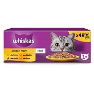 Whiskas, kapsičky hydinový výber v želé pre dospelé mačky, 48×  85 g - Kapsička pre mačky