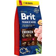 Brit Premium by Nature Adult L 15 + 3kg - Dog Kibble