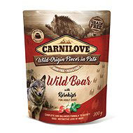 Carnilove Dog Pouch Paté Wild Boar with Rosehips 300 g - Dog Food Pouch