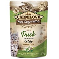 Carnilove Cat Pouch Rich in Duck Enriched with Catnip 85 g - Cat Food Pouch