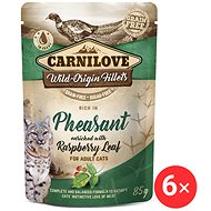Carnilove Cat Pouch Rich in Pheasant Enriched with Raspberry Leaves 6 × 85 g - Cat Food Pouch