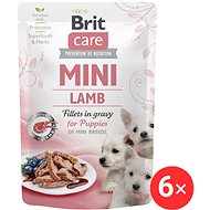 Brit Care Mini Puppy Lamb Fillets in Gravy 6 × 85 g - Dog Food Pouch