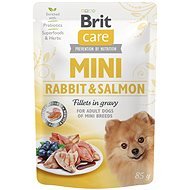 Brit Care Mini Rabbit & Salmon Fillets in Gravy 85g - Dog Food Pouch