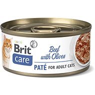 Brit Care Cat Beef Paté with Olives 70g - Canned Food for Cats