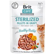 Brit Care Sterilized Cat Fillets in Gravy with Healthy Rabbit 85g - Cat Food Pouch