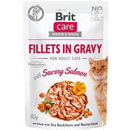 Brit Care Cat Fillets in Gravy with Savory Salmon 85 g - Kapsička pre mačky