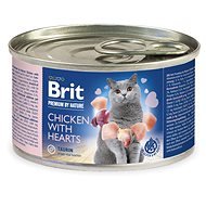 Brit Premium by Nature Chicken with Hearts 200g - Canned Food for Cats