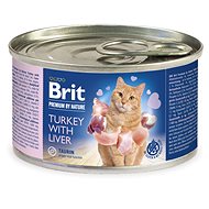 Brit Premium by Nature Turkey with Liver 200g - Canned Food for Cats