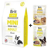 Brit Care Mini Grain Free Adult Lamb 2kg + 2 x Pouch 85g - Dog Kibble