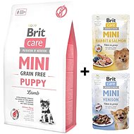 Brit Care Mini Grain Free Puppy Lamb 2 kg + 2x pockets 85 g free - Kibble for Puppies