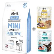 Brit Care Mini Grain Free Sensitive 2kg + 2 x Pouch 85g - Dog Kibble