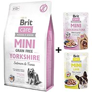 Brit Care Mini Grain Free Yorkshire 2kg + 2 x Pouch 85g - Dog Kibble