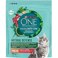 Purina ONE Dual Nature Sterilised dry cat food with spirulina and beef, 750g - Cat Kibble